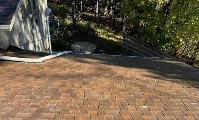 Residential Home — 18-Year-Old Roof — after rejuvenation treatment